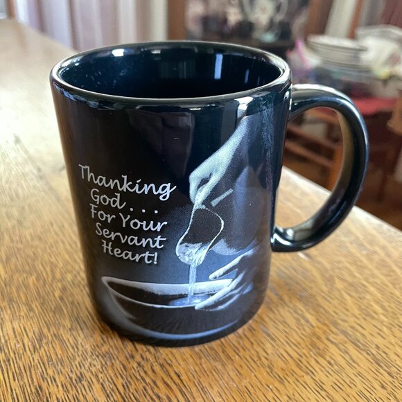 Thanking God For Your Servant Heart Matthew 20:28 ESV Coffee Cup Mug 2006 - Picture 1 of 5